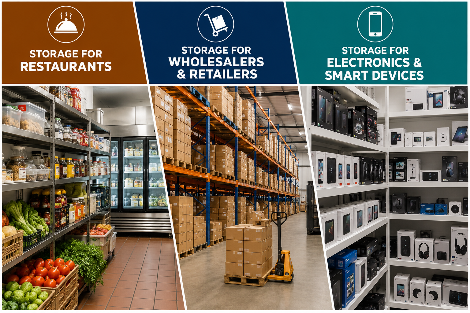 Smart Storage Solutions in Saudi Arabia: Supporting Restaurants, Wholesalers, and Electronics Businesses